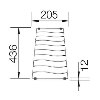 Blanco Zwarte Spoelbak Blanco ELON 45S-525880-Black line