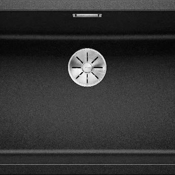 Blanco Zwarte Spoelbak Blanco SUBLINE 800U-526005-Black line - Onderbouw