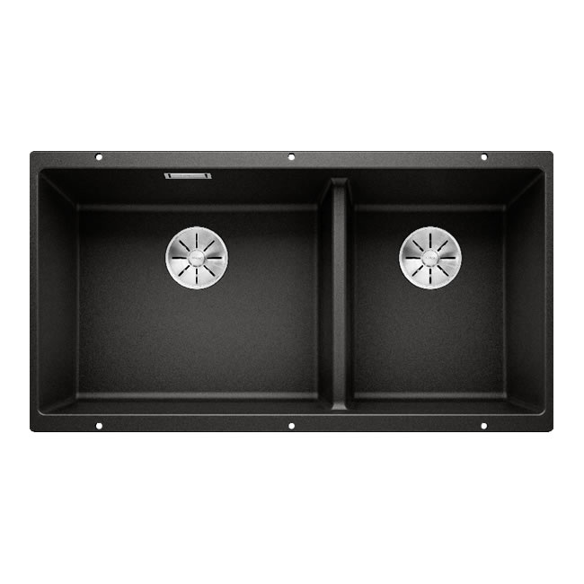Zwarte Spoelbak Blanco SUBLINE 480/320U-525993 | Black line | Onderb ...