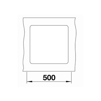 Blanco Zwarte Spoelbak Blanco SUBLINE 400F-525988-Black line - Vlakbouw