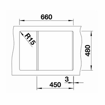 Blanco Zwarte Spoelbak Blanco METRA 45 S Compact-525912-Man/Auto-Black line