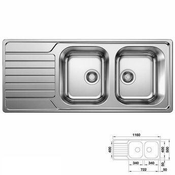 Blanco Spoelbak keuken BLANCO DINAS 8S - 523376