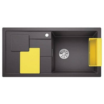 Blanco Spoelbak Blanco SITY XL 6 S - Rock grey- Lemon