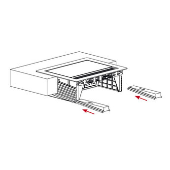 Evoline Evoline Flip Top Push | Mat zwart 4-voudig stopcontact