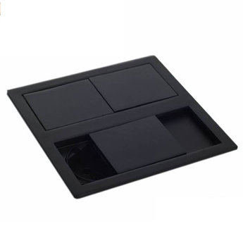 Stopcontact kookeiland Mat Zwart met USB aansluiting & Penaarding