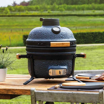 Denemarken koper gebroken Keramische BBQ Medium Steengrijs 40 cm - Ron - IkShop