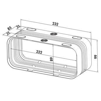 Compair Prime Flow P-UVB 150 universele verbinder, Verbindingselement, lichtgrijs