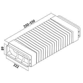 Compair Prime Flow P-RBFLEX systeem 150 buisbocht met flexibele buis, Verbindingselement, lichtgrijs