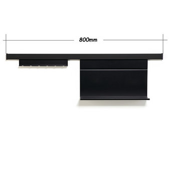 Relingsysteem keuken Mat zwart-Linero EasyLine set-1 - L:800mm