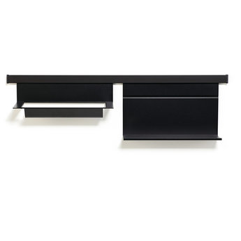 Relingsysteem keuken Mat zwart-Linero EasyLine set-2 - L: 800mm