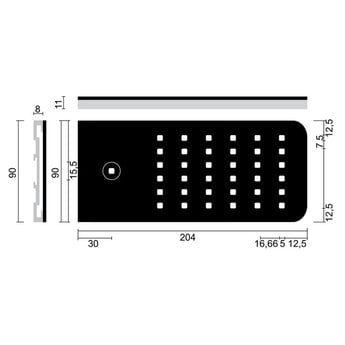 Naber LED Keukenverlichting Flip LED Set-3 met Touch LED schakelaar en dimmer