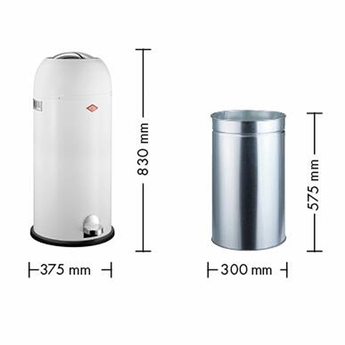 Wesco KickmasterMaxi, Zand mat 40 liter, pedaalemmer