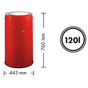 Wesco Big Swing, Grafiet 120 liter, Groot volume