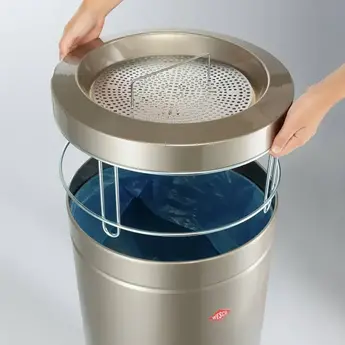 Wesco Big Ash, Staande Asbak en afvalbak, Grafiet 120 liter - Hoogte: 871