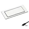 Evoline BackFlip Mat wit 2Stopcontacten USB-C lader-Penaarding