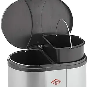 Wesco ECO-Double Bin 170, Zwart 30 liter-2 x 15 L  pedaalemmer