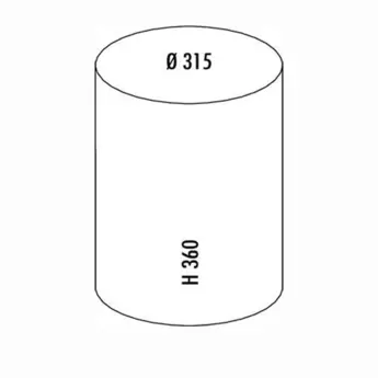 Wesco Rondo 2. Inbouw afvalemmer 13 Liter RVS
