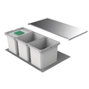 Naber Lade indeling - Cox - Box 275 K/800-3. met biologisch deksel, lichtgrijs.