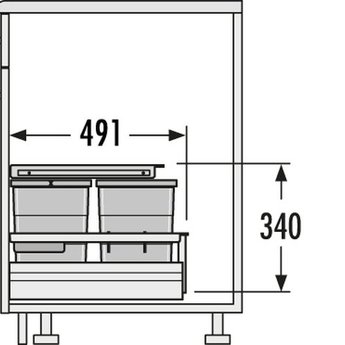 Hailo HAILO SEPARATO K45 - 34 LITER AFVALEMMER.