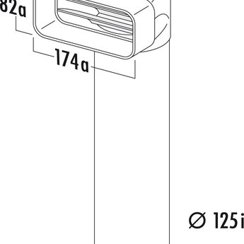 MF-UR 125 Omkeerstuk 90