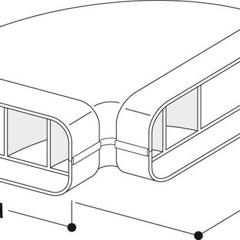 F-RBH 150 Buisbocht horizontaal 90