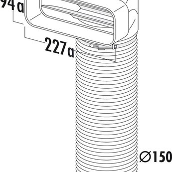 F-URX 150 Omkeerstuk 90