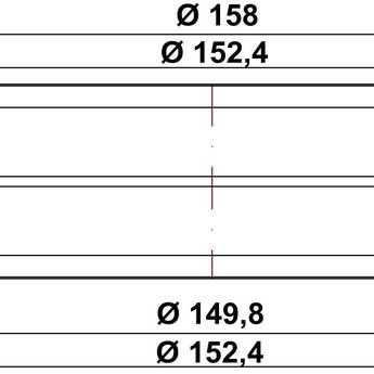 R-VBS round Ø150 Buisverbinding, wit