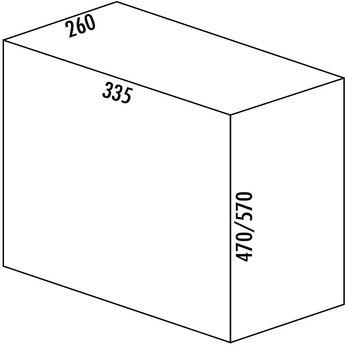 Naber Bio Single 30 DT. Afvalverzamelaars, alu grijs (26 liter)