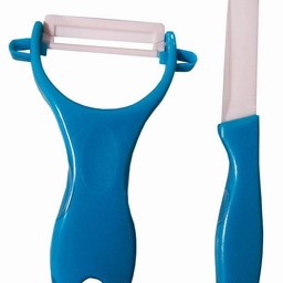 Keramische schilmessen (blauw)