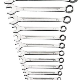 Brüder Mannesmann  Steek-ringsleutelset (12 dlg) in plastic hoes