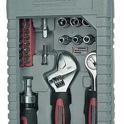 Brüder Mannesmann Doppen- en bitset  1/4" (37 dlg) in cassette