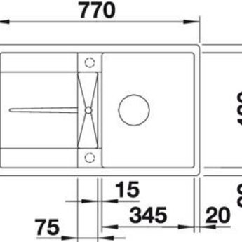 Blanco METRA 45S-F SGR