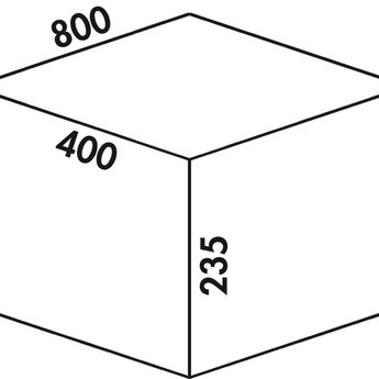 Naber Cox - Box 235 S/800-4 Bio. lichtgrijs.