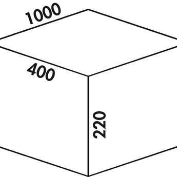 Naber Cox - Box 220/1000-5, Verzamelsysteem, licht grijs,