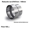 Reductie Ø150 - Ø160mm Aluminium