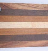 Luxe kaasplank van de exclusieve houtsoorten esdoorn, tijgerhout, ipé en curupay
