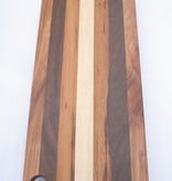 Luxe kaasplank van de exclusieve houtsoorten esdoorn, tijgerhout, ipé en curupay