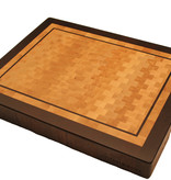 end grain cuttingboard made of hornbeam and wenge