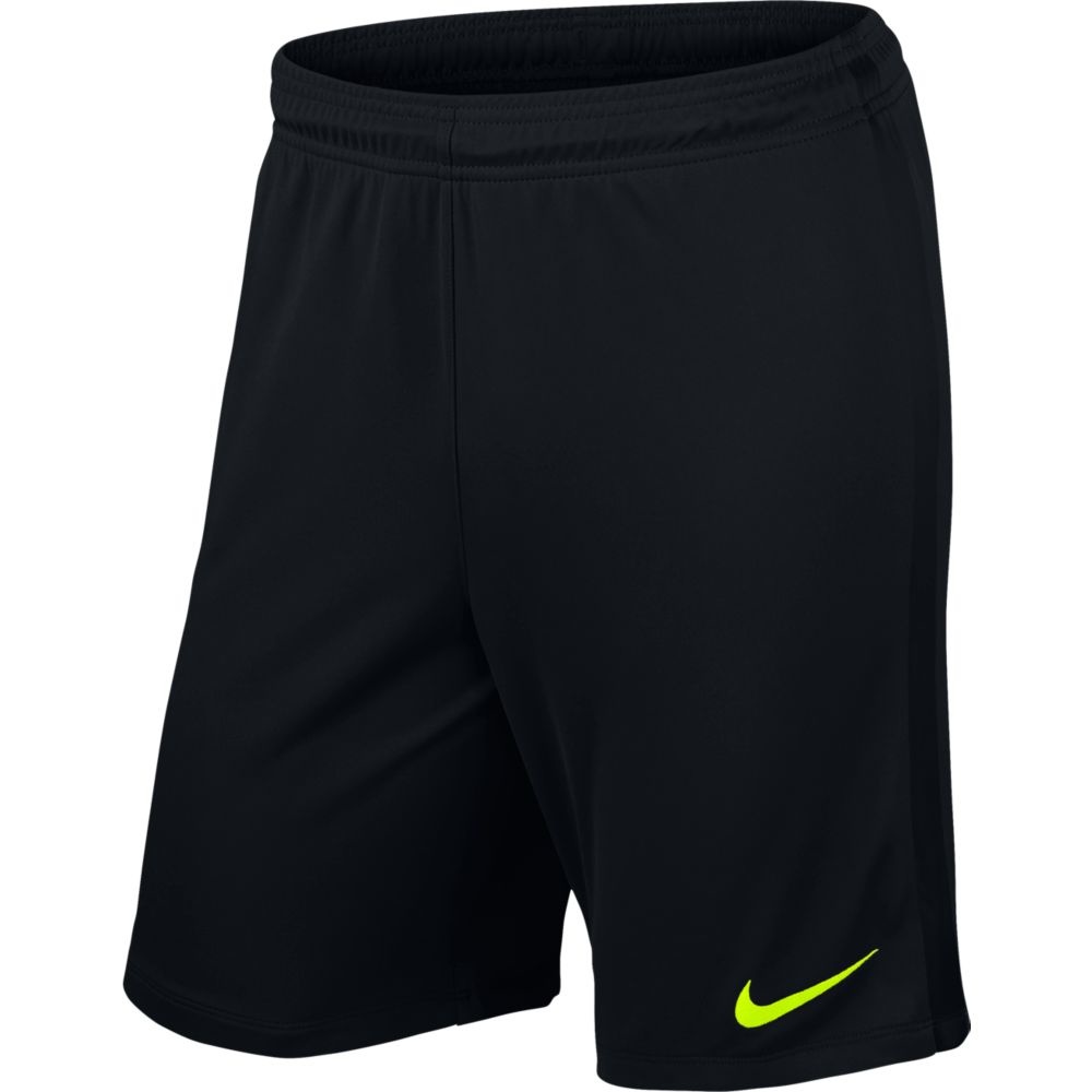 black and volt nike shorts