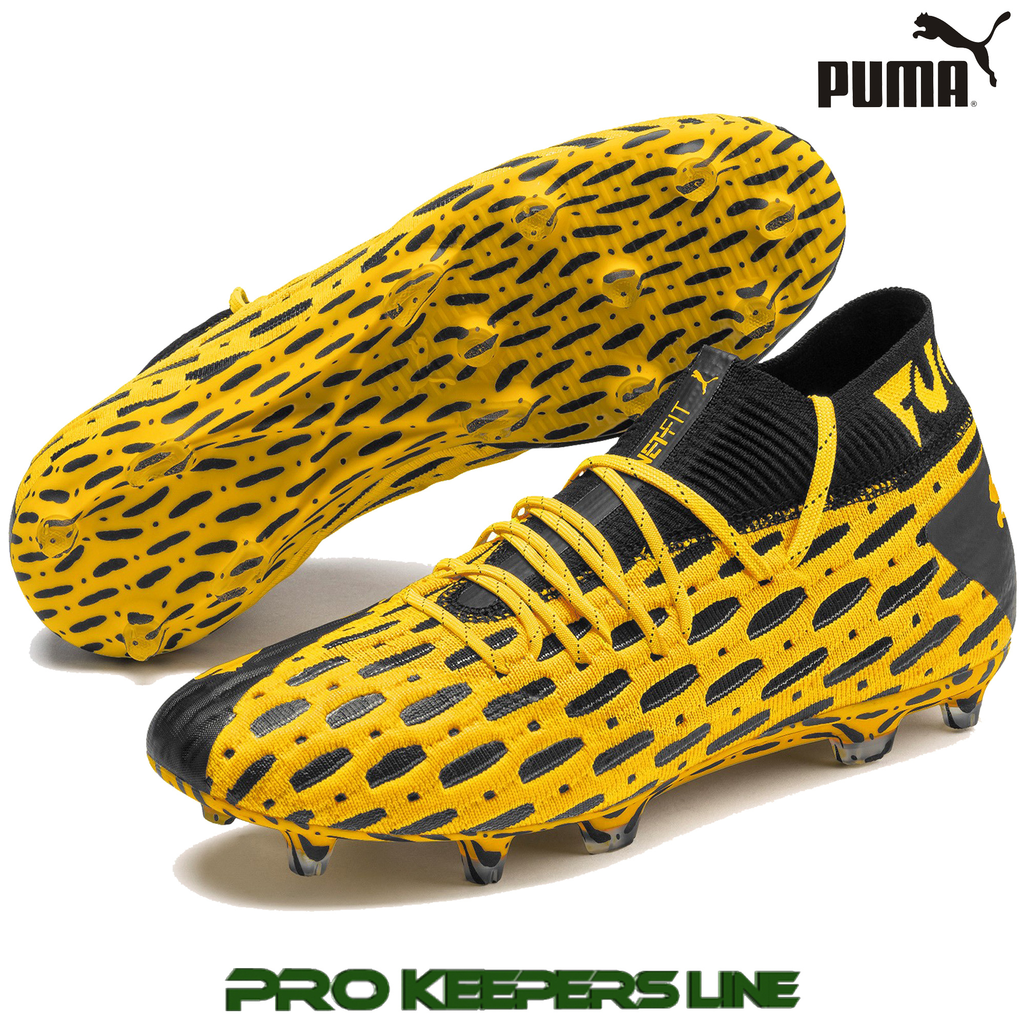yellow puma soccer shoes