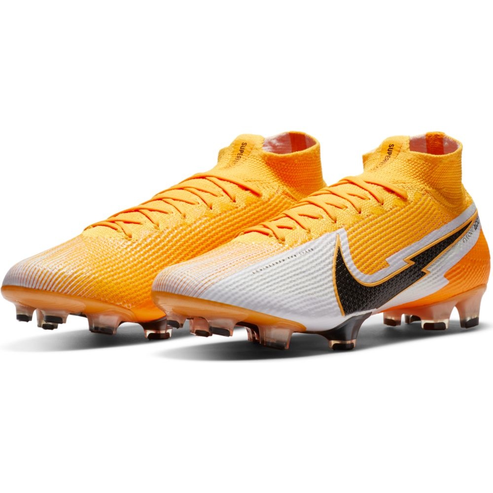 nike mercurial orange and black