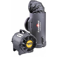 RamFan UB20xx with Quick-couple canister anti-static with a 4,6 meter duct