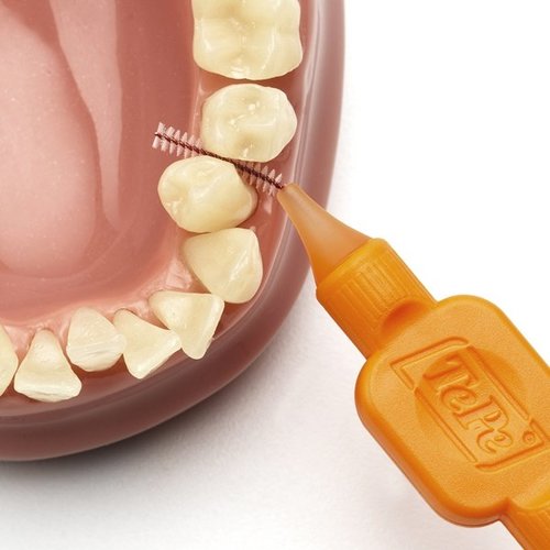 TePe Interdentale Ragers Original | Maat 1 | 0,45mm | Oranje | 6 stuks