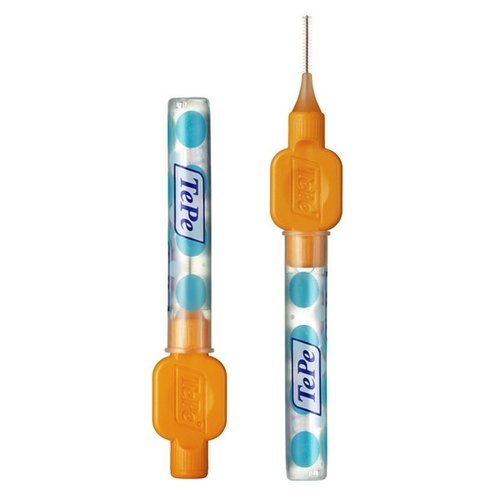 TePe Interdentale Ragers Original | Maat 1 | 0,45mm | Oranje | 6 stuks