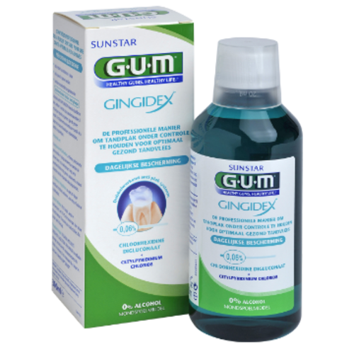 GUM GUM Gingidex 0,06% Chloorhexidine Mondspoelmiddel | 300ml