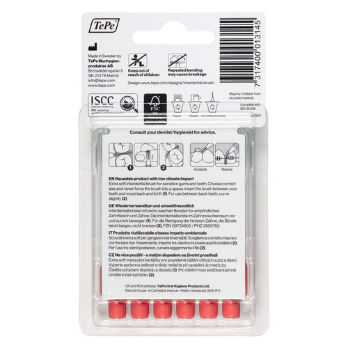 TePe Interdentale Ragers Extra Soft l Maat 2 | 0,5mm | 6 stuks