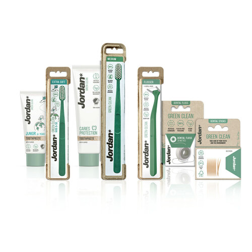 Jordan Green Clean Dun Tandenstokers | 100 stuks