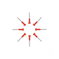 Curaprox Prime Refill Ragers | 07 | 2,5mm | Rood | 8 stuks