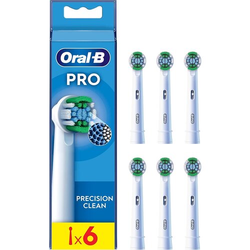 Oral-B Pro Precision Clean Opzetborstels | Wit | 6 stuks