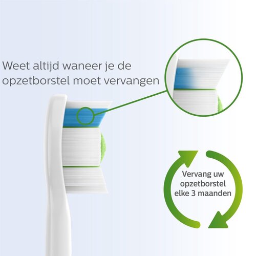 Philips Sonicare W2 Optimal White Opzetborstels | Wit | HX6064/10 | 4 stuks